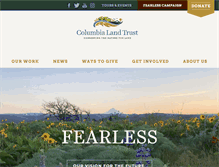 Tablet Screenshot of columbialandtrust.org